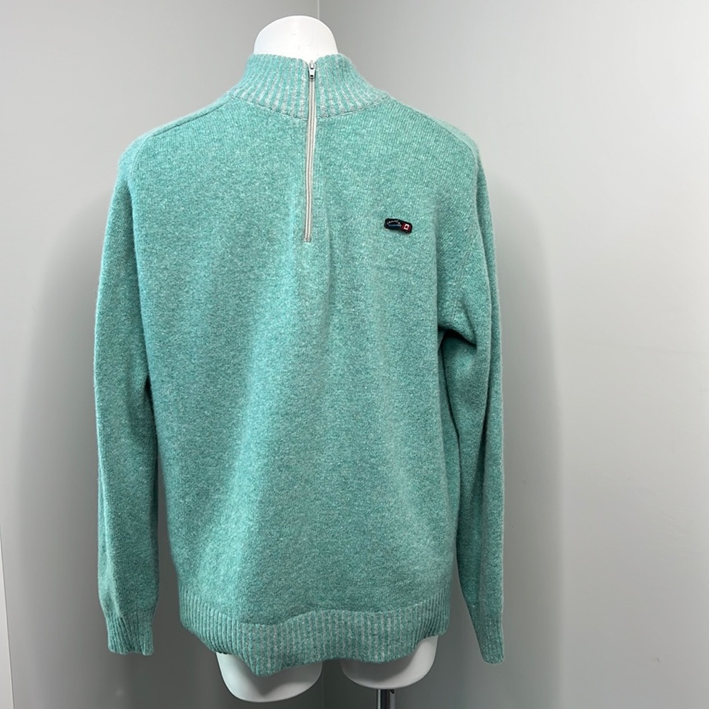Men’s Canadian Geographic Wool Quarter Zip Mock-T Sweater